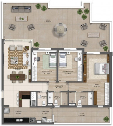 Imagem Imóvel com 3 Quartos à Venda, 163 m² em Três Figueiras - Porto Alegre Imagem Imóvel com 3 Quartos à Venda, 163 m² em Três Figueiras - Porto Alegre