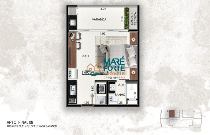 Imagem Apartamento com 1 Quarto à Venda, 36 m² em Centro - Ubatuba Imagem Apartamento com 1 Quarto à Venda, 36 m² em Centro - Ubatuba