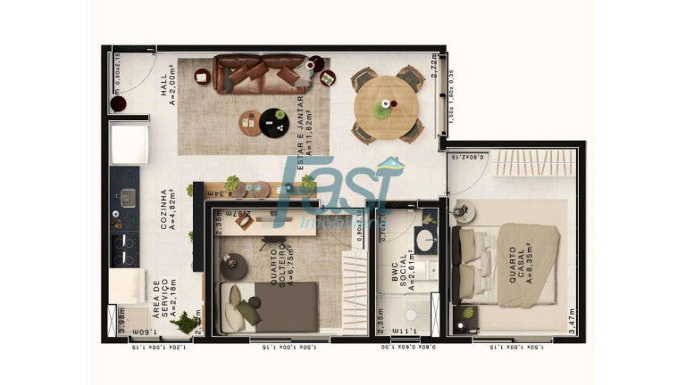 Imagem Apartamento com 1 Quarto à Venda, 42 m² em Bela Marina - Cuiabá Imagem Apartamento com 1 Quarto à Venda, 42 m² em Bela Marina - Cuiabá