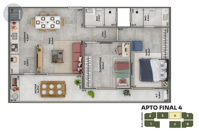 Imagem Imóvel com 2 Quartos à Venda, 81 m² em Boqueirão - Praia Grande