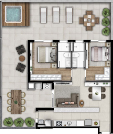 Imagem Apartamento com 2 Quartos à Venda, 68 m² em Cabral - Curitiba