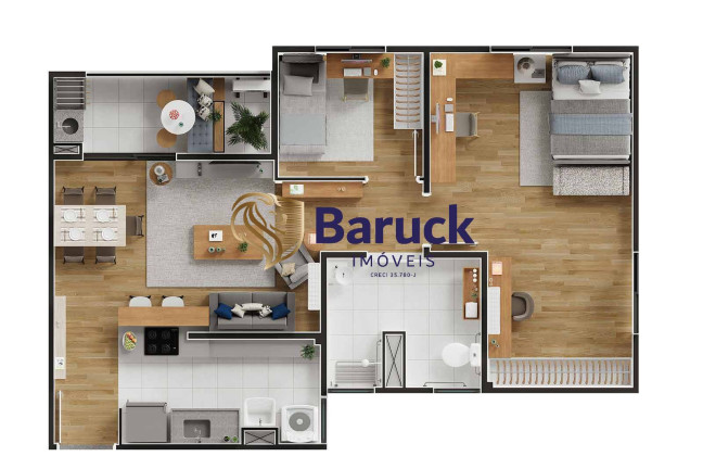 Imagem Apartamento com 3 Quartos à Venda, 65 m² em Bonfim - Campinas Imagem Apartamento com 3 Quartos à Venda, 65 m² em Bonfim - Campinas