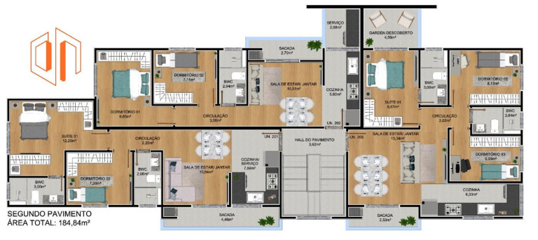 Imagem Apartamento com 2 Quartos à Venda, 47 m² em Parque Da Fonte - São José Dos Pinhais Imagem Apartamento com 2 Quartos à Venda, 47 m² em Parque Da Fonte - São José Dos Pinhais