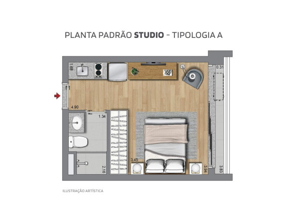 Imagem Apartamento com 2 Quartos à Venda, 36 m² em Alto Da Boa Vista - São Paulo Imagem Apartamento com 2 Quartos à Venda, 36 m² em Alto Da Boa Vista - São Paulo