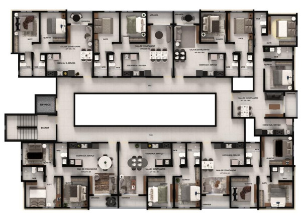Imagem Apartamento com 3 Quartos à Venda, 65 m² em Poço - Cabedelo Imagem Apartamento com 3 Quartos à Venda, 65 m² em Poço - Cabedelo