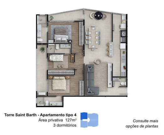 Imagem Apartamento com 3 Quartos à Venda, 127 m² em Itacolomi - Balneário Piçarras Imagem Apartamento com 3 Quartos à Venda, 127 m² em Itacolomi - Balneário Piçarras