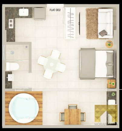 Imagem Studio com 1 Quarto à Venda, 30 m² em Jardim Oceania - João Pessoa
