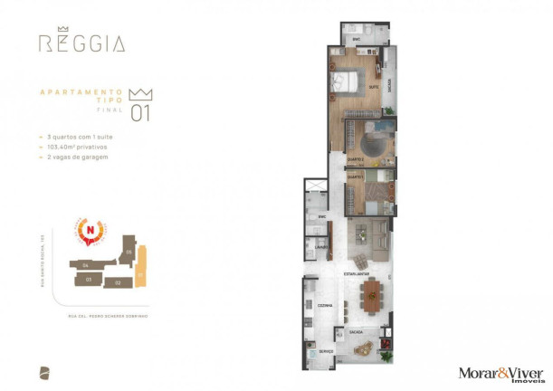 Imagem Apartamento com 3 Quartos à Venda, 103 m² em Cristo Rei - Curitiba Imagem Apartamento com 3 Quartos à Venda, 103 m² em Cristo Rei - Curitiba