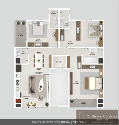 Imagem Apartamento com 3 Quartos à Venda, 128 m² em São Francisco De Assis - Camboriú Imagem Apartamento com 3 Quartos à Venda, 128 m² em São Francisco De Assis - Camboriú