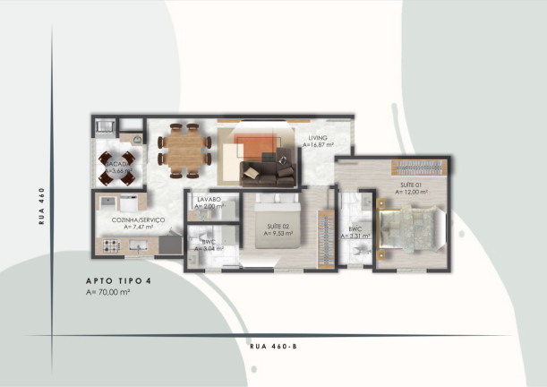 Imagem Apartamento com 2 Quartos à Venda, 70 m² em Jardim Praia Mar - Itapema Imagem Apartamento com 2 Quartos à Venda, 70 m² em Jardim Praia Mar - Itapema