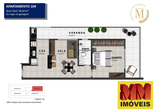 Imagem Apartamento com 1 Quarto à Venda, 58 m² em Braga - Cabo Frio Imagem Apartamento com 1 Quarto à Venda, 58 m² em Braga - Cabo Frio