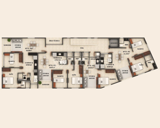 Imagem Apartamento com 2 Quartos à Venda, 91 m² em Bessa - João Pessoa
