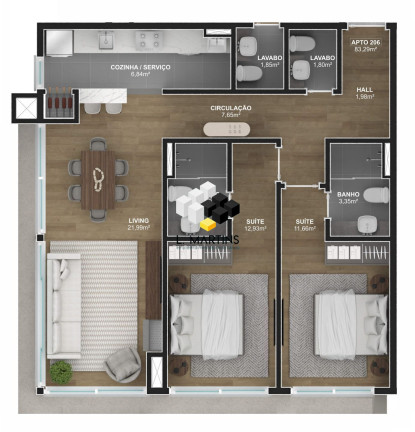 Imagem Apartamento com 1 Quarto à Venda, 47 m² em Floresta - Gramado Imagem Apartamento com 1 Quarto à Venda, 47 m² em Floresta - Gramado
