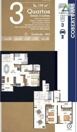 Imagem Cobertura com 3 Quartos à Venda, 138 m² em São Mateus - Juiz De Fora Imagem Cobertura com 3 Quartos à Venda, 138 m² em São Mateus - Juiz De Fora