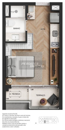 Imagem Apartamento com 1 Quarto à Venda, 25 m² em Perdizes - São Paulo Imagem Apartamento com 1 Quarto à Venda, 25 m² em Perdizes - São Paulo