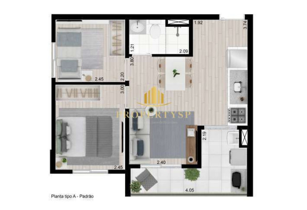 Imagem Apartamento com 2 Quartos à Venda, 37 m² em Vila Dos Remédios - São Paulo
