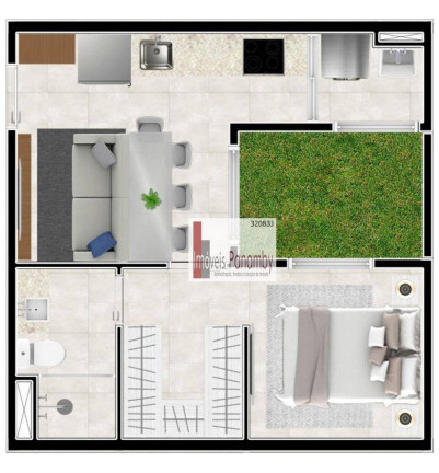 Imagem Apartamento com 1 Quarto à Venda, 30 m² em Jardim Trussardi - São Paulo Imagem Apartamento com 1 Quarto à Venda, 30 m² em Jardim Trussardi - São Paulo