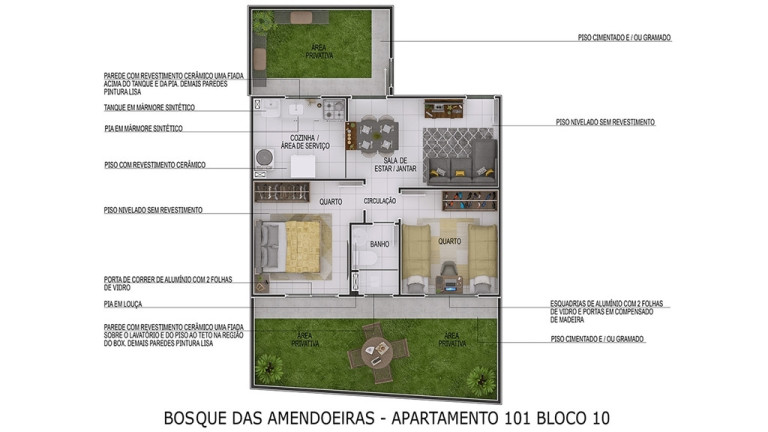 Imagem Imóvel com 2 Quartos à Venda, 40 m² em Amendoeira - São Gonçalo