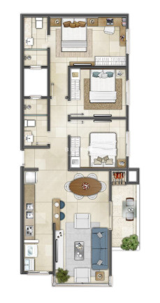 Imagem Apartamento com 1 Quarto à Venda, 40 m² em Engenho Velho - Torres Imagem Apartamento com 1 Quarto à Venda, 40 m² em Engenho Velho - Torres