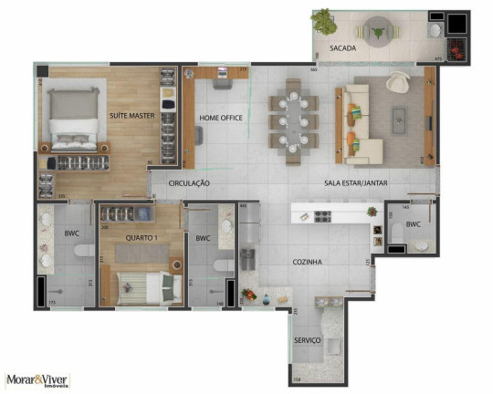 Imagem Apartamento com 3 Quartos à Venda, 103 m² em Centro - São José Dos Pinhais Imagem Apartamento com 3 Quartos à Venda, 103 m² em Centro - São José Dos Pinhais