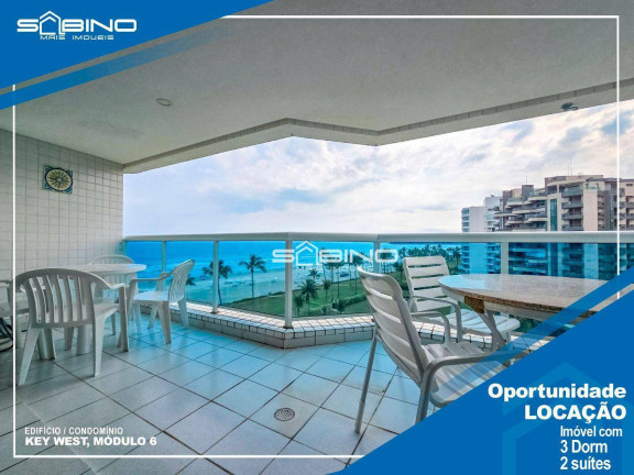 Apartamento com 3 Quartos para Temporada, 186 m² em Riviera De São Lourenço - Bertioga