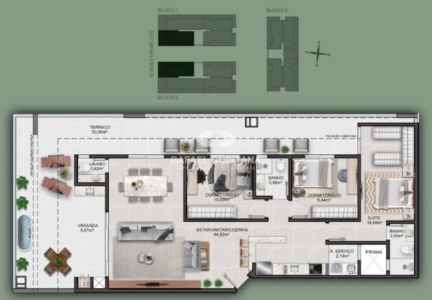 Imagem Apartamento com 1 Quarto à Venda, 63 m² em Abraão - Florianópolis