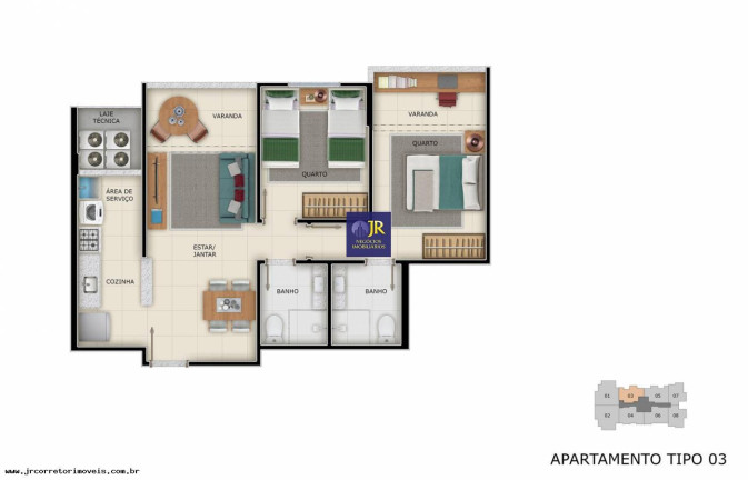 Imagem Imóvel com 3 Quartos à Venda, 80 m² em Praia De Itaparica - Vila Velha