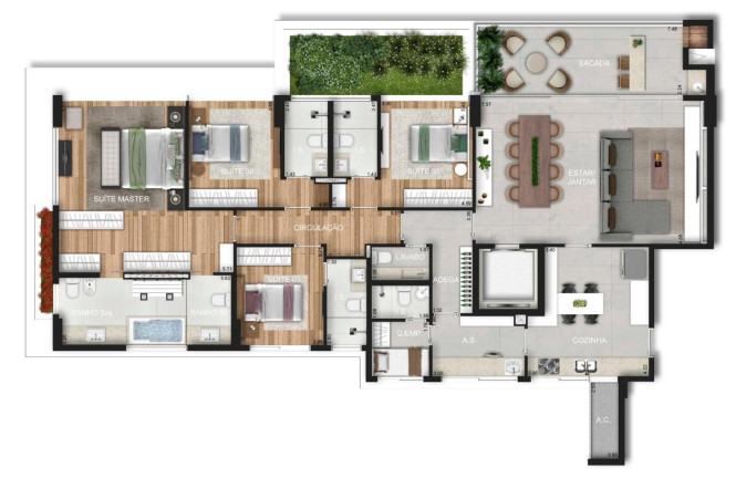 Imagem Apartamento com 4 Quartos à Venda, 201 m² em Juvevê - Curitiba