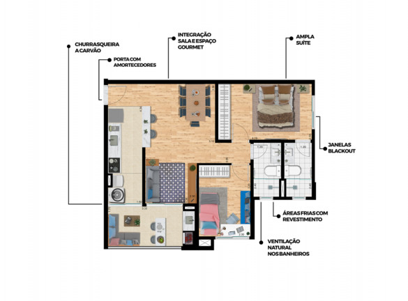 Imagem Apartamento com 2 Quartos à Venda, 64 m² em Vila Curuçá - Santo André Imagem Apartamento com 2 Quartos à Venda, 64 m² em Vila Curuçá - Santo André