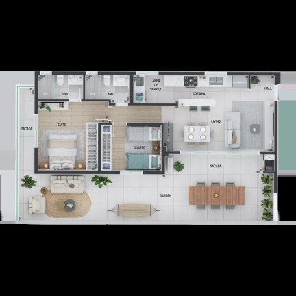 Imagem Apartamento com 2 Quartos à Venda, 113 m² em Portão - Curitiba