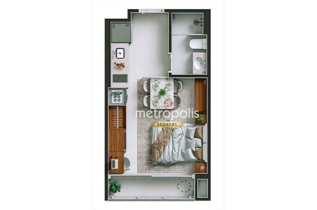 Imagem Studio com 1 Quarto à Venda, 24 m² em Perdizes - São Paulo Imagem Studio com 1 Quarto à Venda, 24 m² em Perdizes - São Paulo