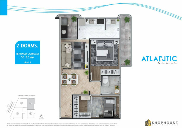 Imagem Apartamento com 2 Quartos à Venda, 53 m² em Solemar - Praia Grande Imagem Apartamento com 2 Quartos à Venda, 53 m² em Solemar - Praia Grande