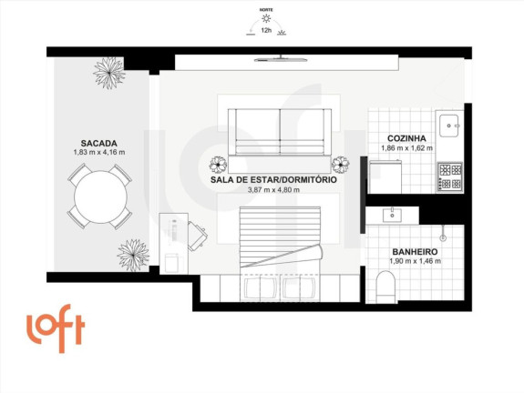 Imagem Apartamento com 1 Quarto à Venda, 41 m² em Brooklin Paulista - São Paulo