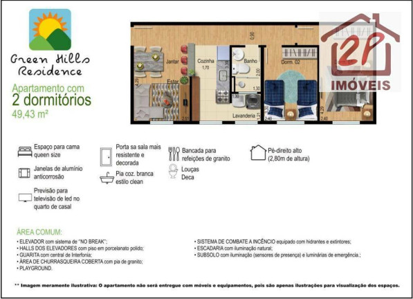 Imagem Apartamento com 2 Quartos à Venda, 49 m² em Jardim Santa Júlia - São José Dos Campos Imagem Apartamento com 2 Quartos à Venda, 49 m² em Jardim Santa Júlia - São José Dos Campos