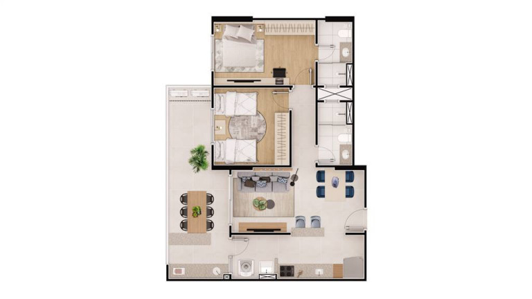 Imagem Apartamento com 2 Quartos à Venda, 85 m² em Caiçara - Praia Grande Imagem Apartamento com 2 Quartos à Venda, 85 m² em Caiçara - Praia Grande