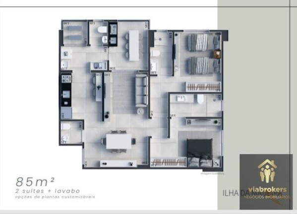 Imagem Apartamento com 2 Quartos à Venda, 85 m² em Nova Aliança - Ribeirão Preto Imagem Apartamento com 2 Quartos à Venda, 85 m² em Nova Aliança - Ribeirão Preto