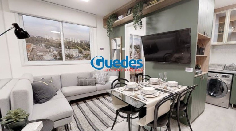 Apartamento com 2 Quartos à Venda, 34 m² em Santo Amaro - São Paulo