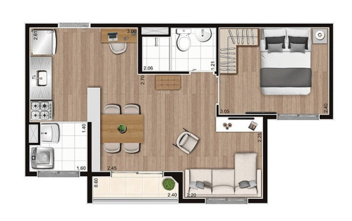 Imagem Apartamento com 2 Quartos à Venda, 37 m² em Vila Gea - São Paulo