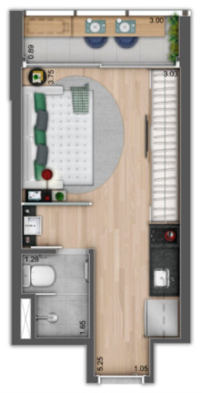Imagem Apartamento com 1 Quarto à Venda, 37 m² em Jardim Paulista - São Paulo
