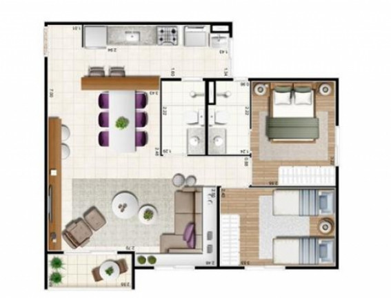 Imagem Apartamento com 3 Quartos à Venda, 66 m² em Parque Residencial João Luiz - Hortolândia Imagem Apartamento com 3 Quartos à Venda, 66 m² em Parque Residencial João Luiz - Hortolândia