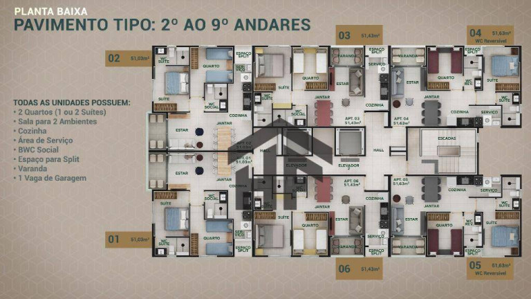 Imagem Apartamento com 2 Quartos à Venda, 51 m² em Encruzilhada - Recife Imagem Apartamento com 2 Quartos à Venda, 51 m² em Encruzilhada - Recife