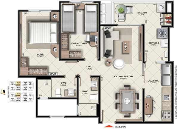 Imagem Apartamento com 3 Quartos à Venda, 93 m² em Campinas - São José