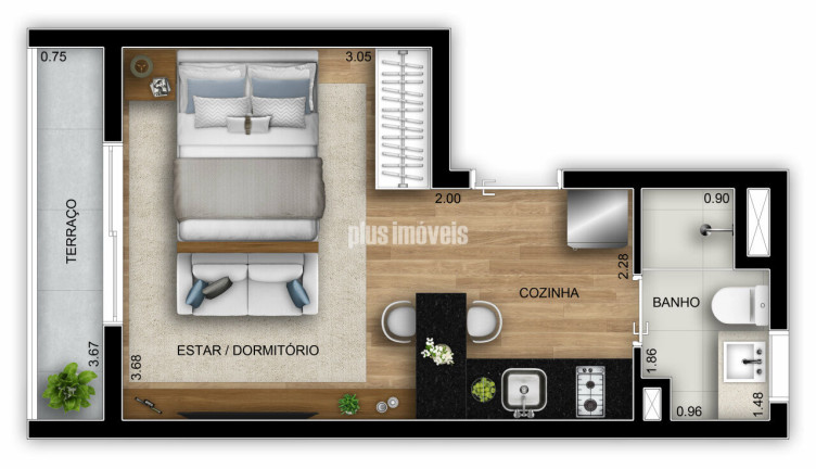 Imagem Apartamento com 1 Quarto à Venda, 24 m² em Sumarezinho - São Paulo