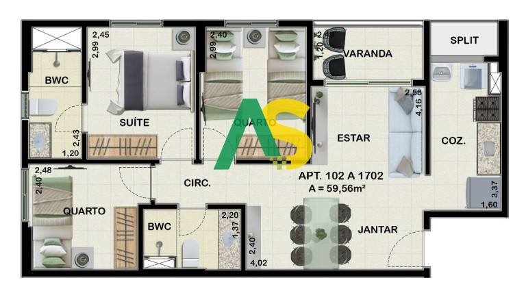 Imagem Imóvel com 3 Quartos à Venda, 61 m² em Madalena - Recife