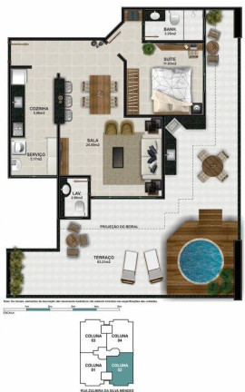 Imagem Apartamento com 1 Quarto à Venda, 105 m² em Braga - Cabo Frio Imagem Apartamento com 1 Quarto à Venda, 105 m² em Braga - Cabo Frio
