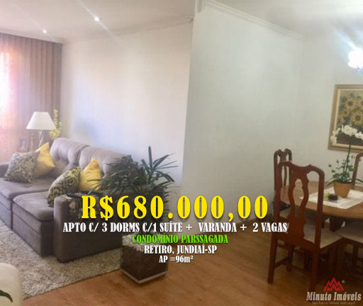 Imagem Apartamento com 3 Quartos à Venda, 96 m² em Vila Das Hortências - Jundiaí Imagem Apartamento com 3 Quartos à Venda, 96 m² em Vila Das Hortências - Jundiaí