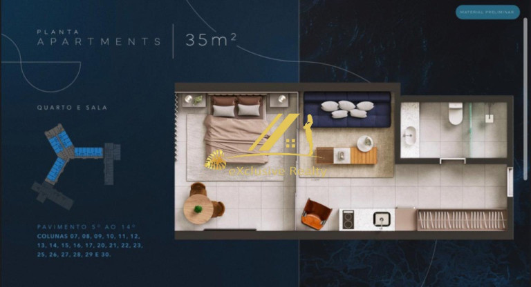 Imagem Imóvel com 1 Quarto à Venda, 35 m² em Ondina - Salvador Imagem Imóvel com 1 Quarto à Venda, 35 m² em Ondina - Salvador