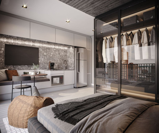 Imagem Imóvel com 1 Quarto à Venda, 22 m² em água Verde - Curitiba