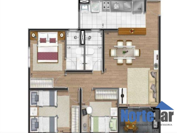 Imagem Apartamento com 3 Quartos à Venda, 70 m² em Nossa Senhora Do ó - São Paulo Imagem Apartamento com 3 Quartos à Venda, 70 m² em Nossa Senhora Do ó - São Paulo