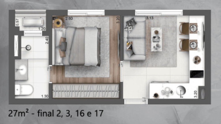 Imagem Apartamento com 2 Quartos à Venda, 45 m² em Santo Amaro - São Paulo Imagem Apartamento com 2 Quartos à Venda, 45 m² em Santo Amaro - São Paulo
